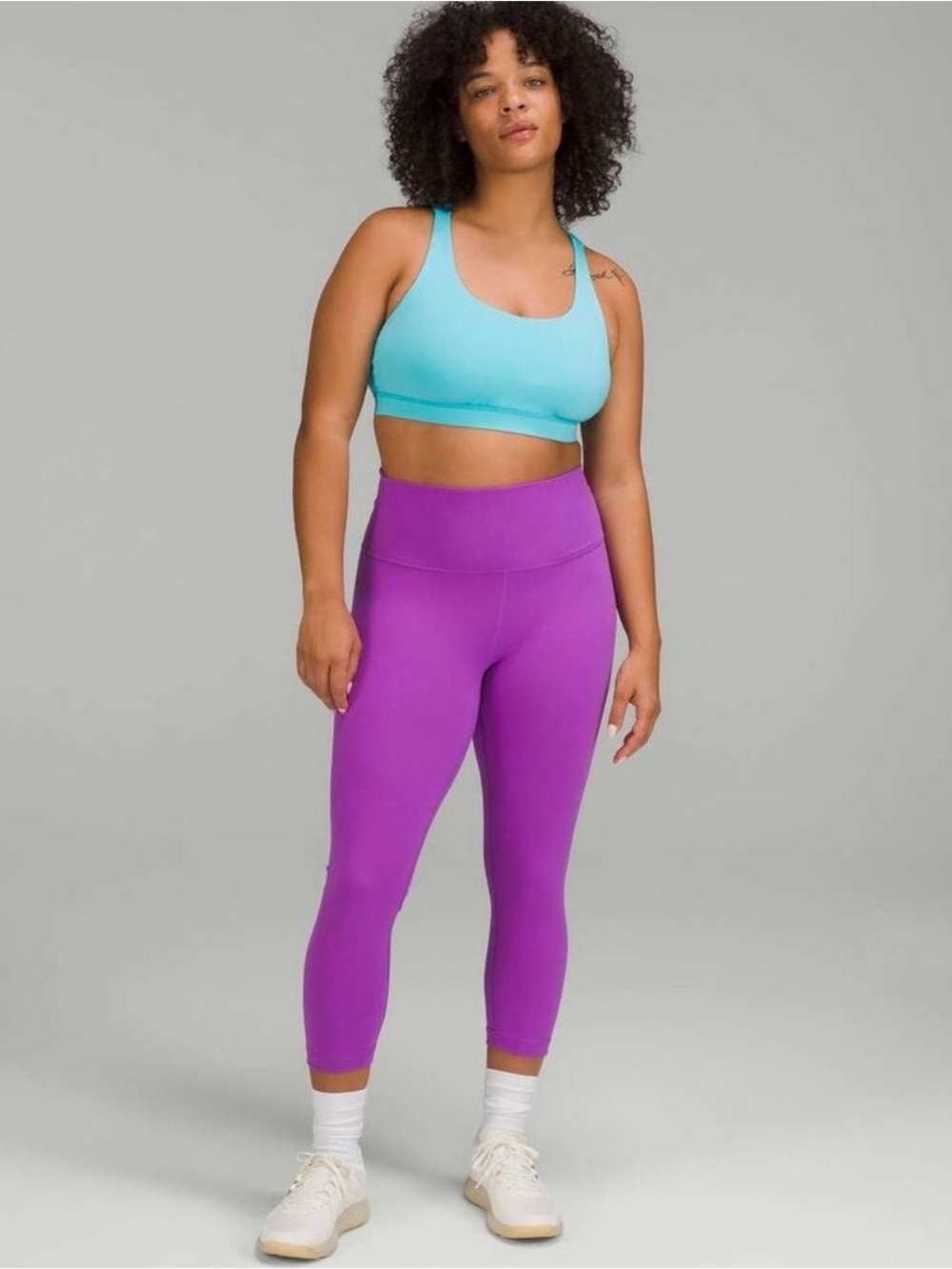 Lululemon Wunder Train High-Rise Crop 23" Moonlit Magenta 23" Size 6
